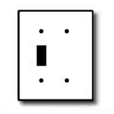 Leviton 84077-40 2-Gang, 1-Toggle, 1-Blank Device Combination Wallplate